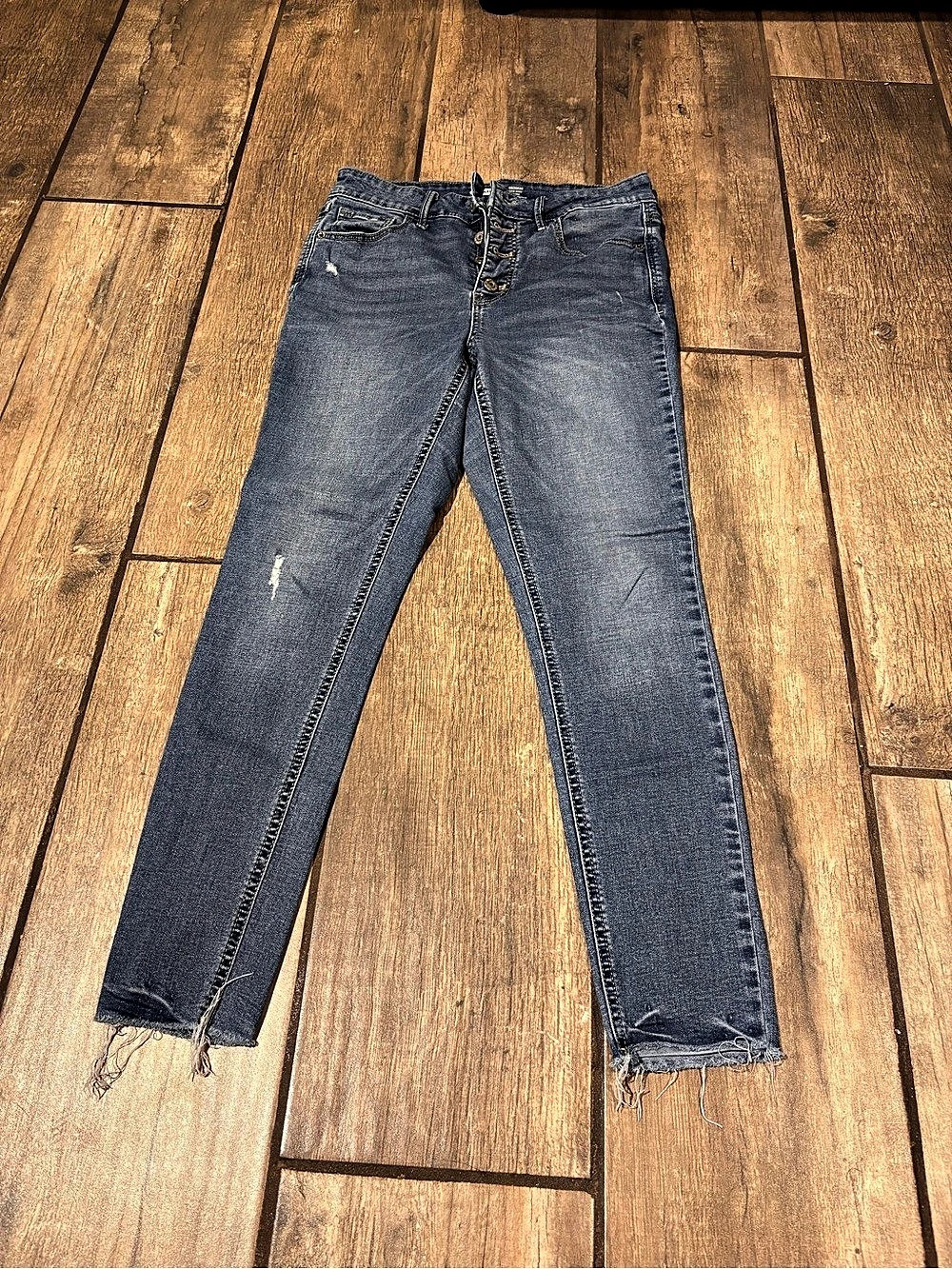 Old Navy Rockstar Super Skinny High Rise Secret-Slim Pockets Jeans Blue Jeans